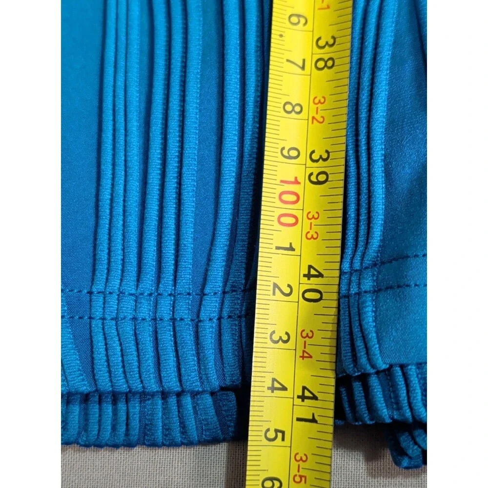 Pretty Garden Tube Top Textured Maxi Dress Womens XL Blue Strapless Summer - Picture 11 of 11
